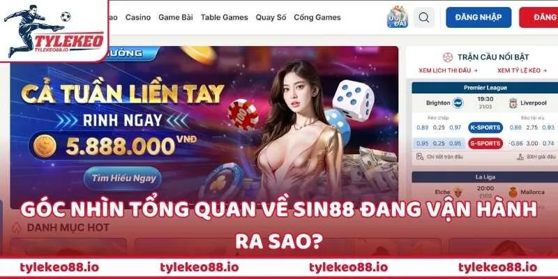 Góc nhìn tổng quan về SIN88 đang vận hành ra sao?